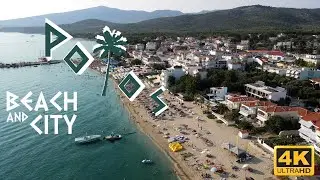 Thassos Potos City and Beach 4k