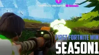 First Fortnite Season 1 *VICTORYROYALE* (+oldclips)