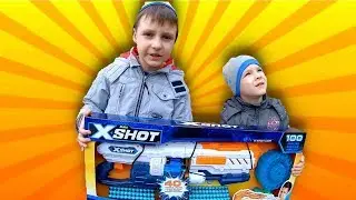 Купили автомат X-Shot. Небольшое объявление. Влог