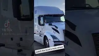 🔥😱Patch the truck’s hole wheel Trakni balonini yamash😎👍🏻