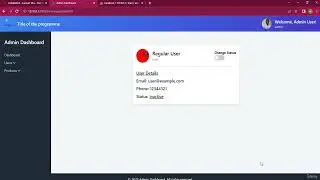 Change User's Status on toggle 