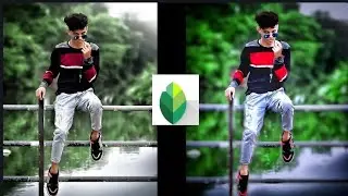 Snapseed bg editing lighting green background effect||stylish background editing