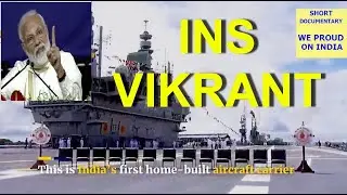 India launches its first home developed aircraft carrier #insvikrant  #indiannavy  #indianarmy