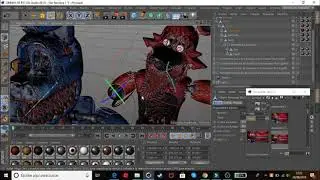 [C4D/FNAF] Demented and stilized withered characters and generations