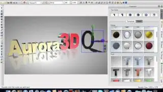 Make 3D Text & Logo on Mac - Aurora 3D Maker / Animation