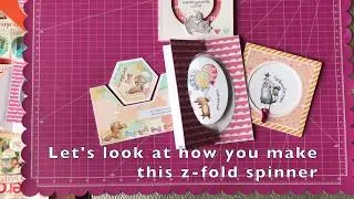 How to make a z-fold spinner card