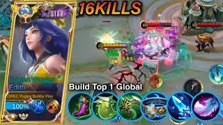 EDITH SLOW BUILD 2023🔥 || ONLY 0.001% KNOW THIS BUILD FOR EDITH🤔 || EDITH BUILD TOP 1 GLOBAL (MLBB)