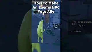 How To Turn An Enemy NPC Into Your Ally! (Chapter 5 Season 4) #fortnite #shorts