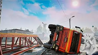 ПЕРЕВЕРНУЛ КАМАЗ! SNOW RUNNER НА РУЛЕ THRUSTMASTER T300!