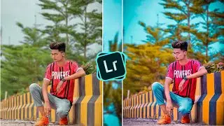Sky & Orange Lightroom photo editing tutorial||preset download free||||  ROHIT EDITZ💫