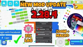 NEW UPDATE MOD,FIX LAG (IGG) ANARKY MENU + CUSTOM SKIN,XELAHOT MACRO,VERSION 2.28.4 (AGAR.IO MOBILE)