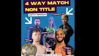 Jarett Diaz vs. Phillip Michael vs. Michelangelo vs. Mochizuki Jr. - Preston City Wrestling