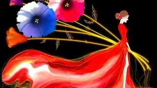 DIGITAL DRAWING TIME LAPSE | WATERCOLOR PAINTING | #drawing #timelapse