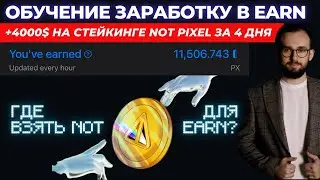 🔥 +4000$ ЗА 4 ДНЯ НА СТЕЙКИНГЕ NOT PIXEL | ОБУЧЕНИЕ ПО EARN И ЗАЙМУ NOTCOIN