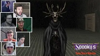 Реакция Летсплейщиков на Оленьего Бога в Spooky Jump Scare Mansion