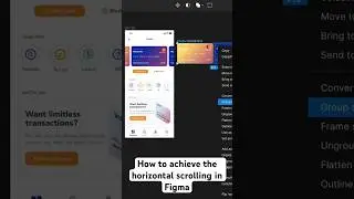 Horizontal scrolling in Figma || scrolling in figma