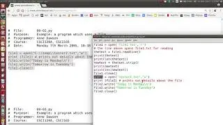 Python files read write