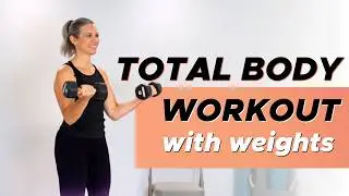 Standing Pilates Workout with Dumbbells