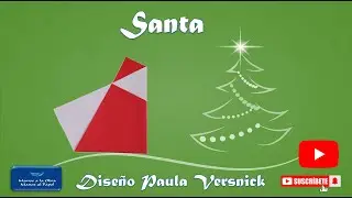 Como hacer a Santa en Origami
