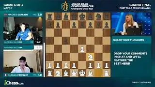 Magnus Carlsen vs Alireza Firouzja | Grand Finale – Game 4 | Julius Baer Generation Cup | Sep 3 2023