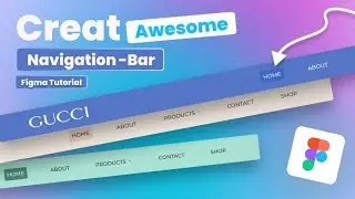 How to  Designs Navigation bar into  #figma