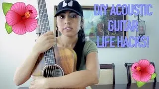 2017 DIY Acoustic Guitar Life Hacks! 5 DIY Acoustic Guitar Accessories Tutorial!!! I iamapri1