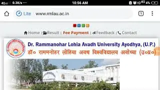 RMLAU BA 2nd Year result 2020 , DR Rammanohar lohia university result