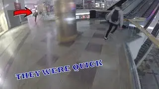 SECURITY CHASE AROUND CLOSED SHOPPING MALL!