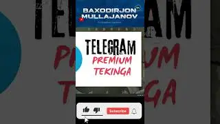 TEKINGA TELEGRAM PREMIUM YUTIB OLISH