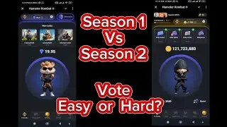 Hamster Kombat | Season 2 Easy or Hard Season 1 Vs Season 2 | Hamster Kombat New Season
