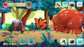 Dinobash - NOOB vs PRO vs HACKER - frosty vs rocky