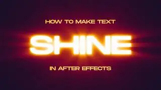 Shine Text Animation in After Effects