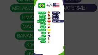 Aula De Inglês - Aprender NOMES DE FRUTAS Em INGLÊS | Aprenda Comidas Em Inglês 🍊🍓 #shorts