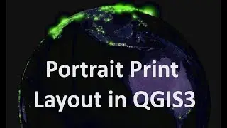 Portrait print layout in QGIS3 | burdGIS
