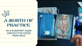 A month of practice in my Moterm Passport sized planner