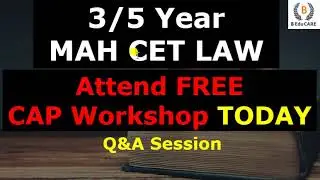 FREE LIVE & OFFLINE SESSION on CAP Rounds - 5 Year & 3 Year LLB 2023