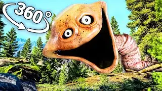 Hungry Worm - Roblox in 360° Video | VR / 8K | ( Roblox Slap Tower - Hungry Snake )