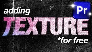 Add Texture Paper Grunge Effects to Your Edits (FREE) | Premiere Pro