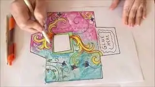Watch me color a Printable Envelope-Great for Seed Swaps