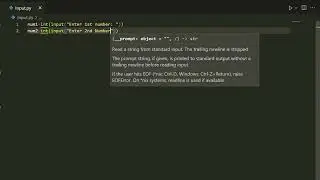 TAKING INPUTS IN PYTHON