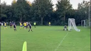 Das entscheidene Tor bei Spiel VfL 45 - SV Ringenberg