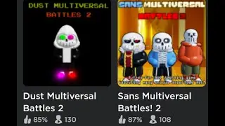 Sans Multiversal Battles 2 Dust Update Looking Fire