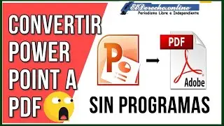 Como Guardar un archivo de Powerpoint en PDF Gratis y en lap. Como guardar una Infografia en PDF