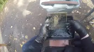 Fixing an Ambrotype Plate