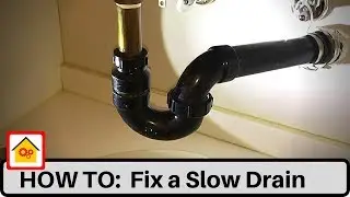 𝗛𝗢𝗪 𝗧𝗢: 𝗙𝗶𝘅 𝗔 𝗦𝗹𝗼𝘄 𝗗𝗿𝗮𝗶𝗻 𝗶𝗻 𝗮 𝗕𝗮𝘁𝗵𝗿𝗼𝗼𝗺 𝗦𝗶𝗻𝗸 (water backing up or clogged P trap)