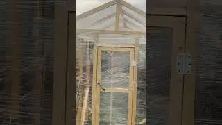 Самая дешёвая теплица своими руками за 2 часа. Из стретч плёнки и брусков. 