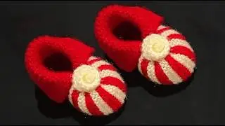 छोटे बच्चों के लिए जूता | 6 month ke baby Ke liye woolen socks | baby Booties | Moja Kaise Bune