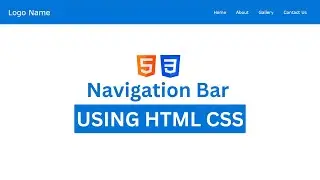 Navigation bar using html css navbar html css