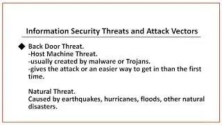 004 Information Security Threats And Attack Vectors
