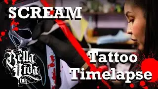 Scream Tattoo Timelapse 🔪📞😱